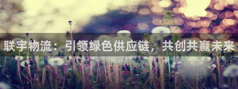 ,优游国际链接多少:联宇物流:引领绿