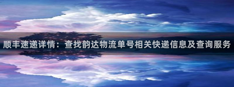 ,优游国际大舞台：顺丰速递详情：查找