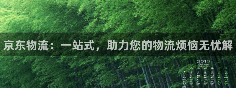 ,优游国际游戏：京东物流：一站式，助