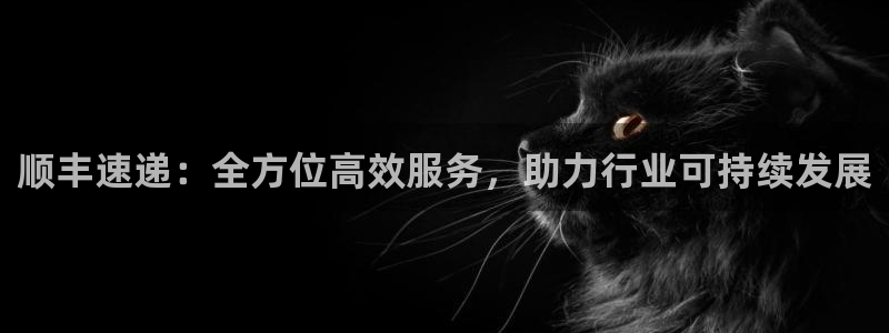 ,优游国际模拟器在线使用：顺丰速递：全方位高效服务，助力行业